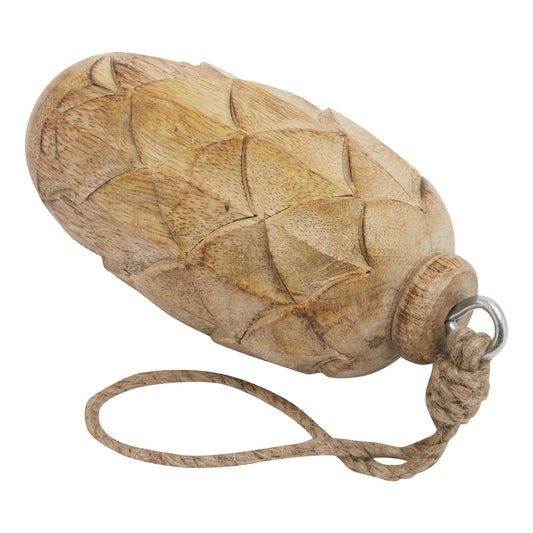 Natural Wooden Pine Cone Bauble