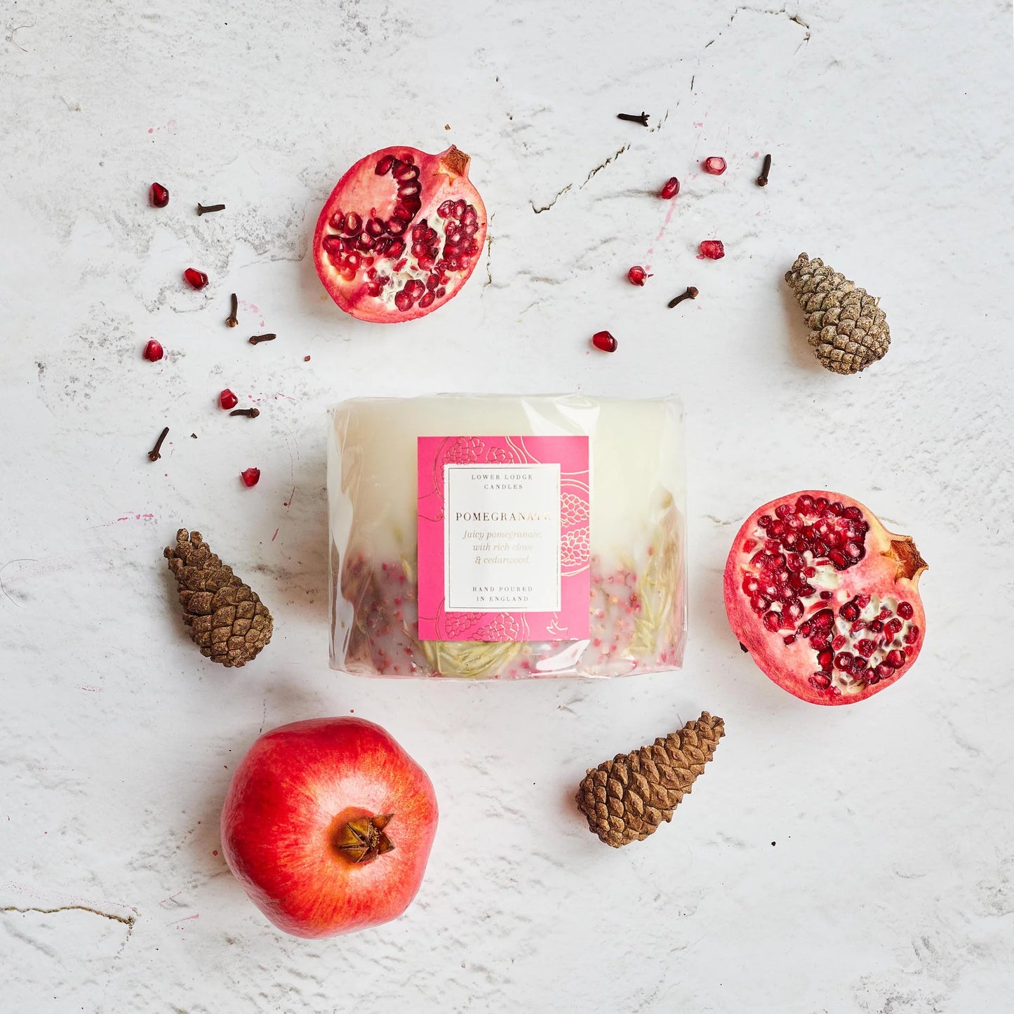 3 Wick Pomegranate Candle