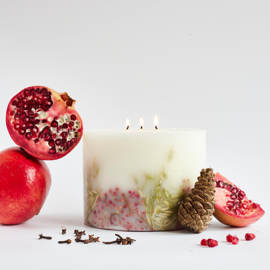 3 Wick Pomegranate Candle