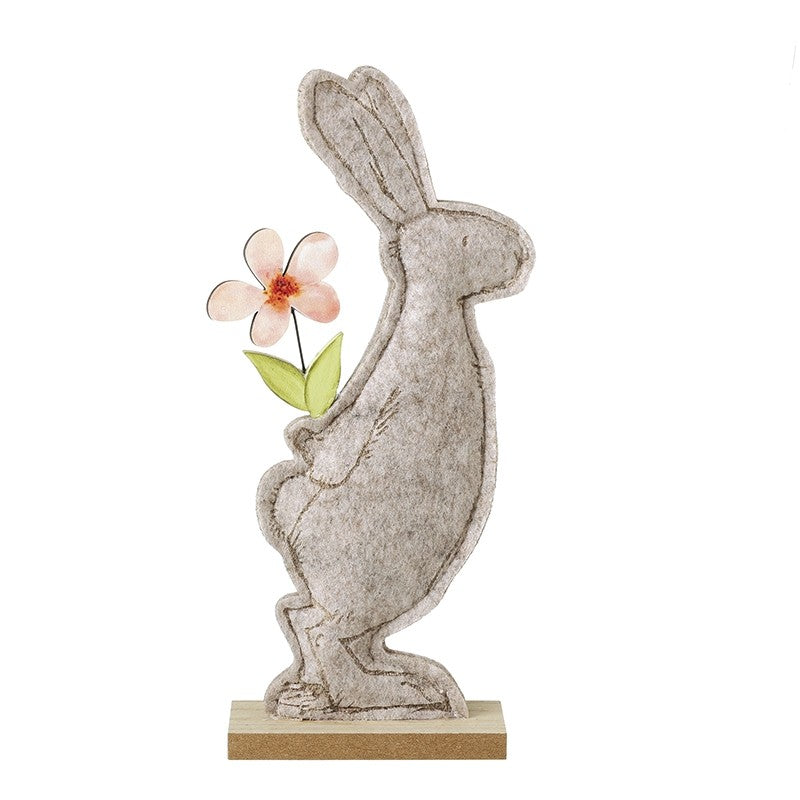 Felt Bunny with Flower