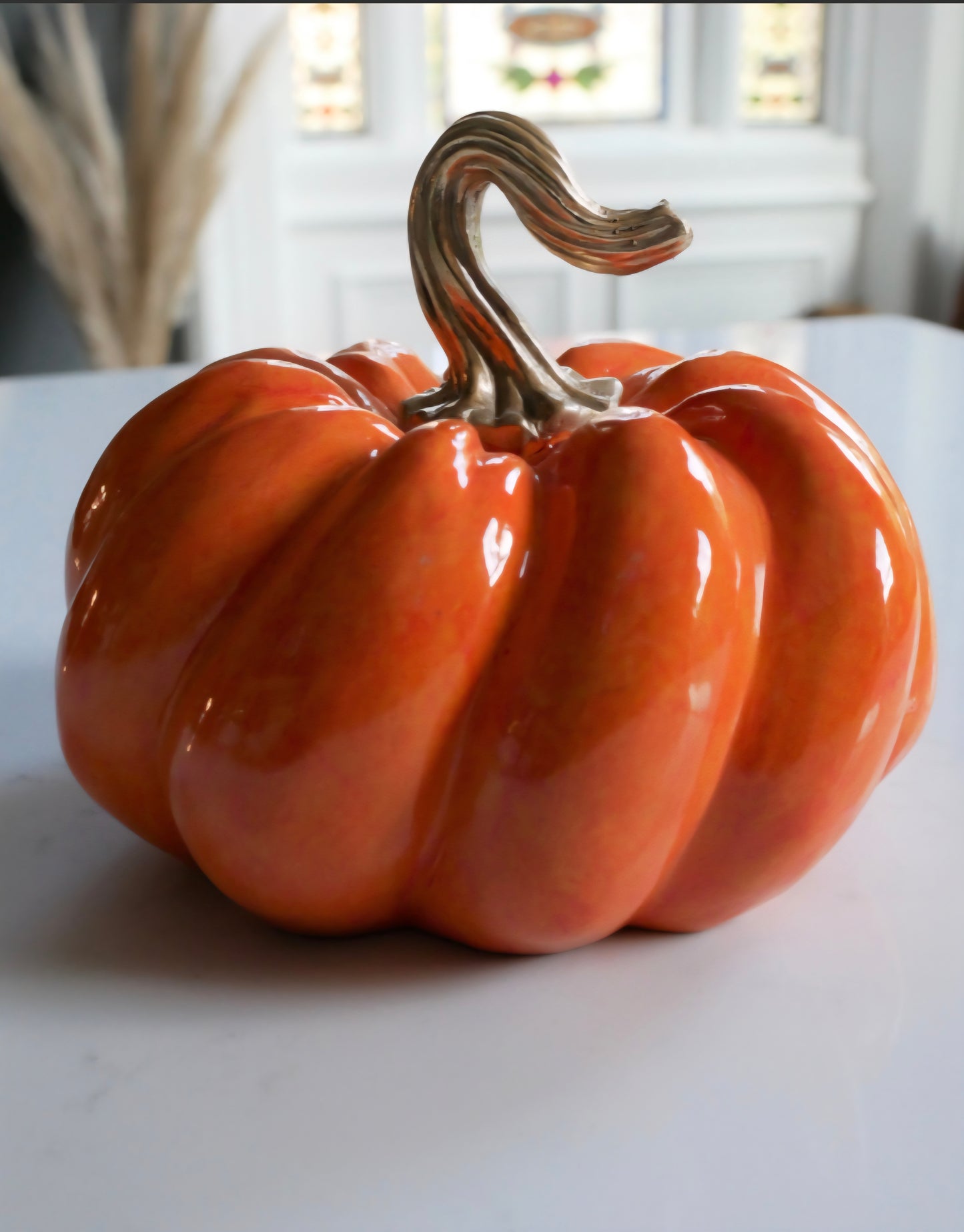 Pumpkin with Gold Stalk