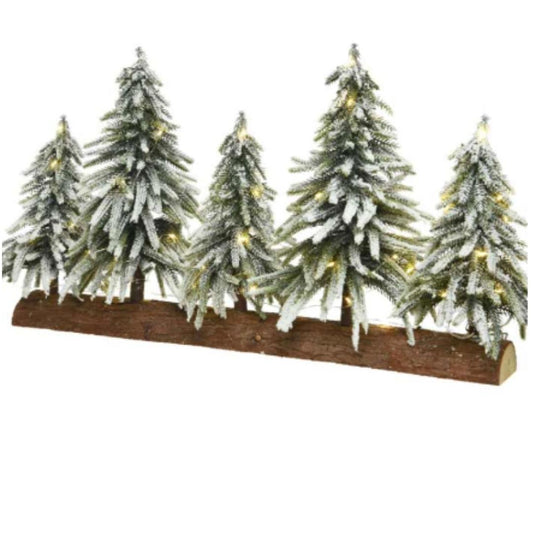 Large Indoor Snowy Micro LED Table Piece, 65cm