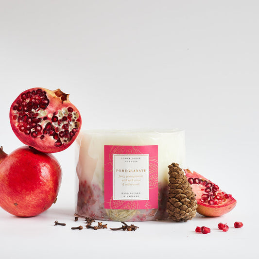 3 Wick Pomegranate Candle