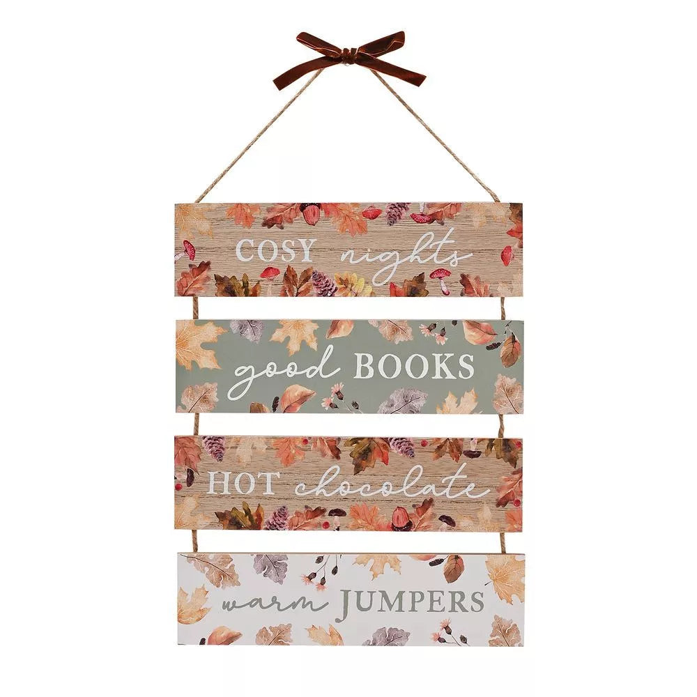 Cosy Autumn Plaque