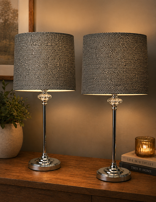 Florence Chrome Table Lamp (set of 2)