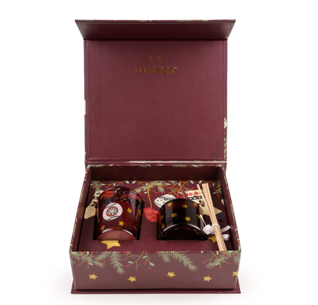 Diffuser & Candle Gift Set Mulled Wine