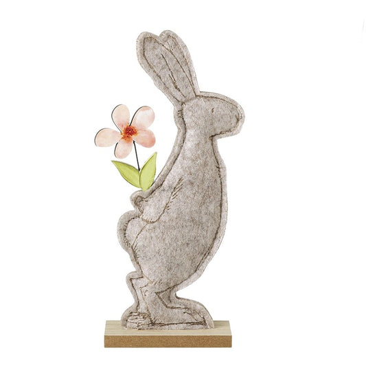Felt Bunny with Flower