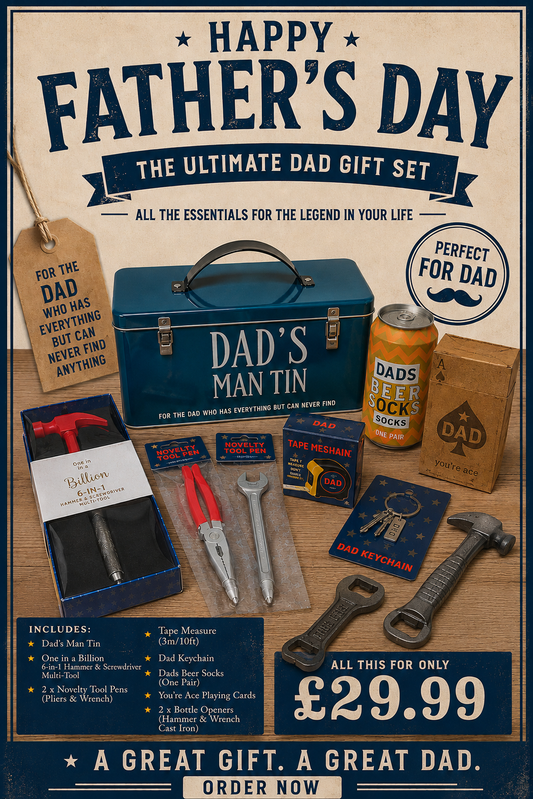 Blue Fathers Day Tool Tin