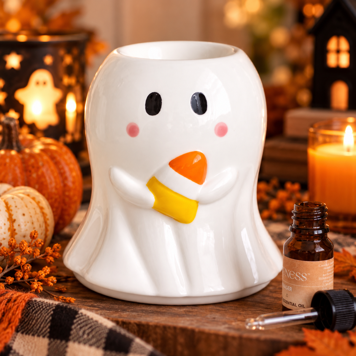 Candy Corn Ghost Oil Burner