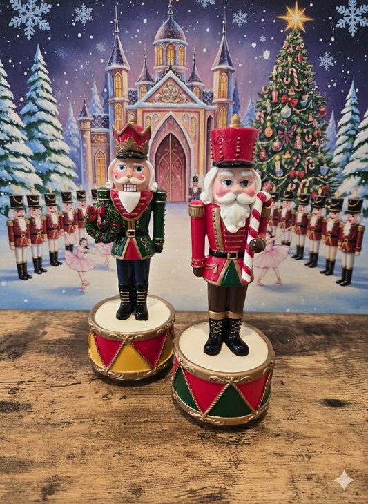 Set of 2 Musical Nutcracker