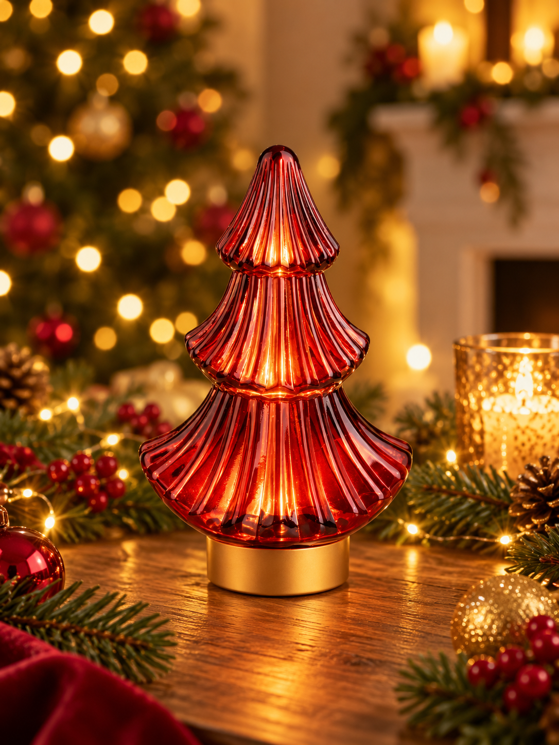 Red LED Christmas Tree