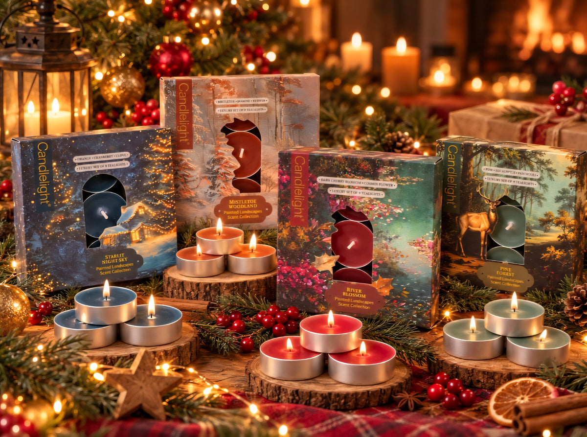 Set of 4 Festive Tea Lights