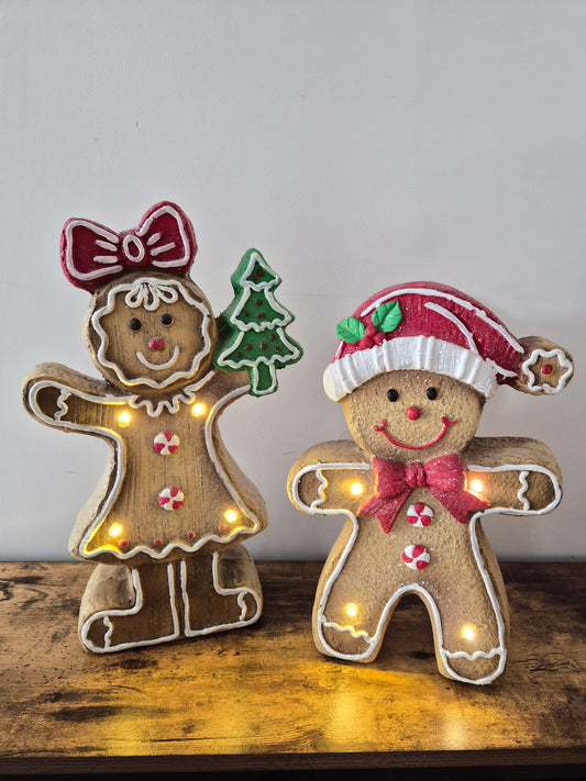 Light up Gingerbread Set