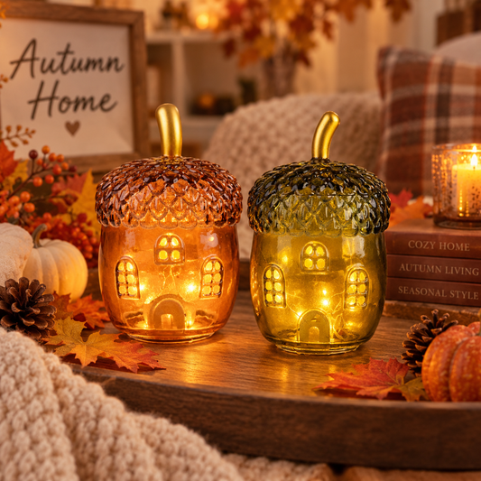 Green Acorn Light Up House