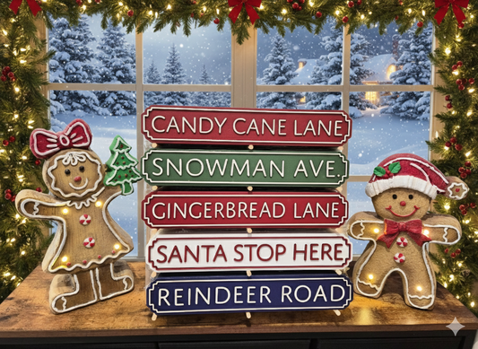 Christmas Road Signs