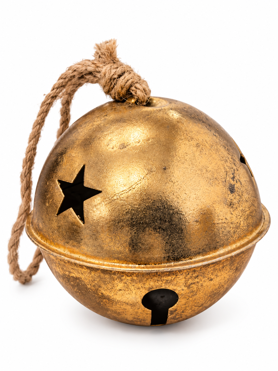 Gold Rustic Christmas Bell