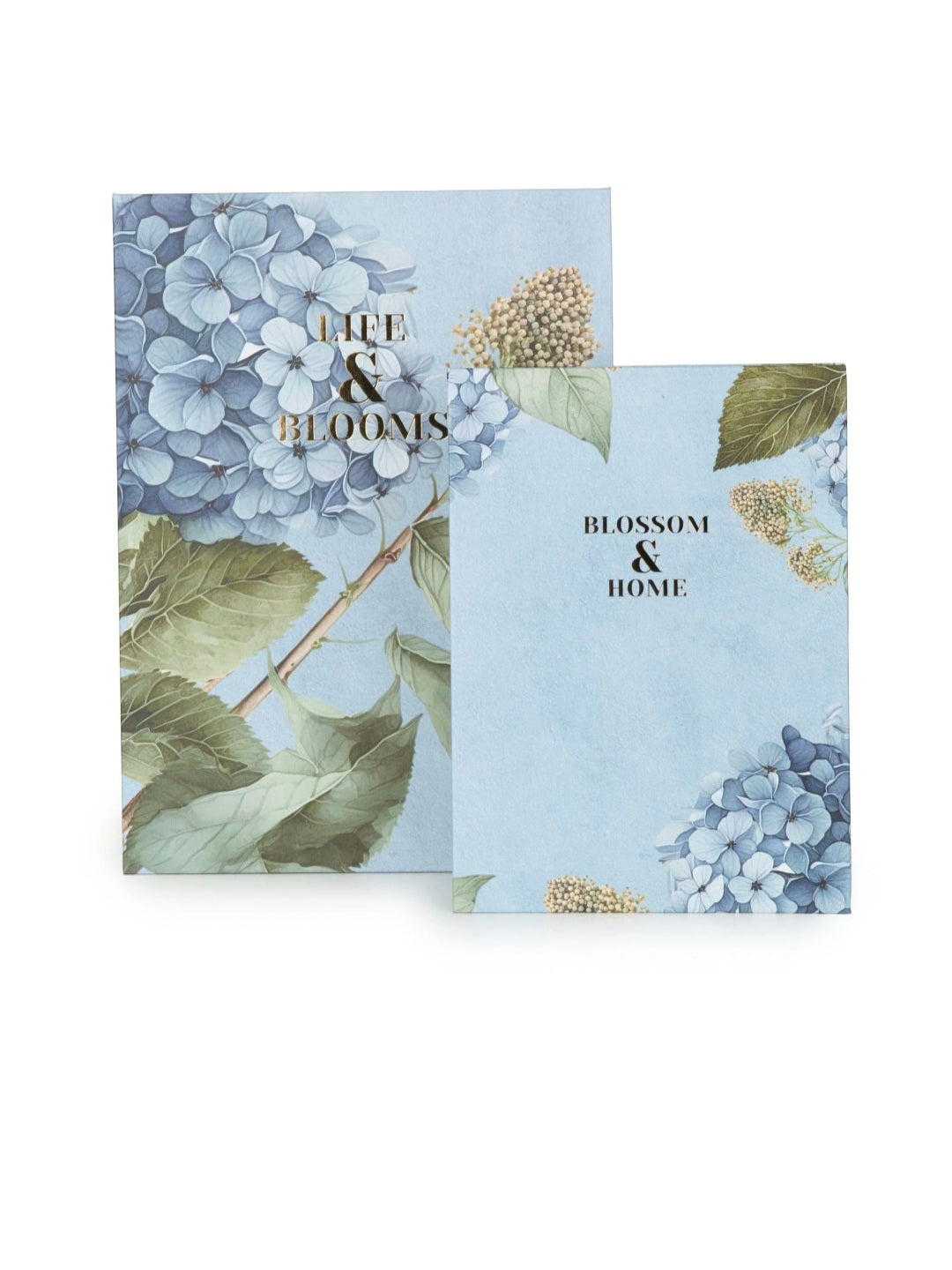 Set of 2 Faux Storage Boxes Hydrangea